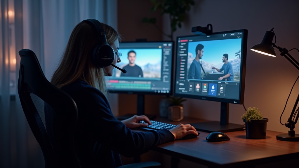 ゲーミングヘッドセットをテレワークや配信作業に活用するデスクセットアップ