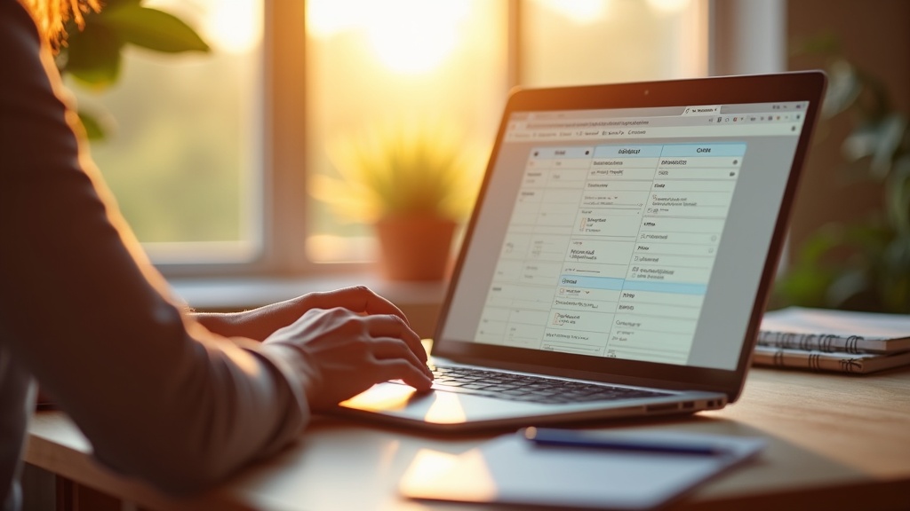 朝のデイリーセットアップルーティンでタスク管理ツールを使い1日の計画を立てるリモートワーカー