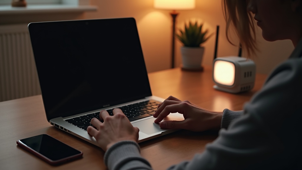 格安SIM乗り換え後にWi-Fiとモバイルデータを使い分けて在宅ワークを効率化する様子