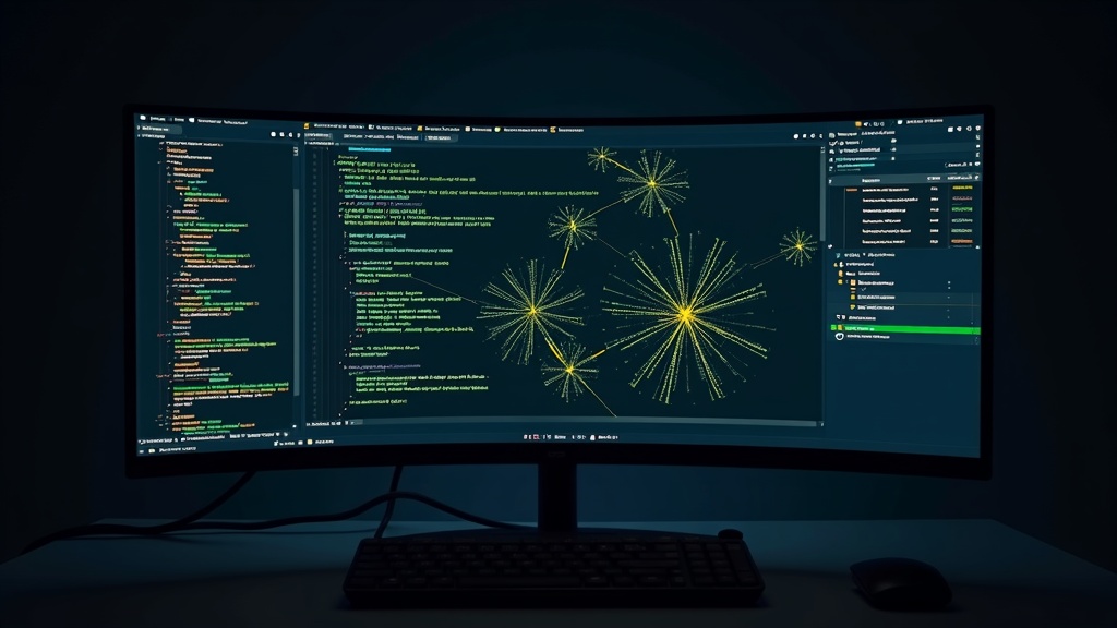 AIエージェントがコードベース全体の依存関係を自律解析しファイル横断編集を行う画面
