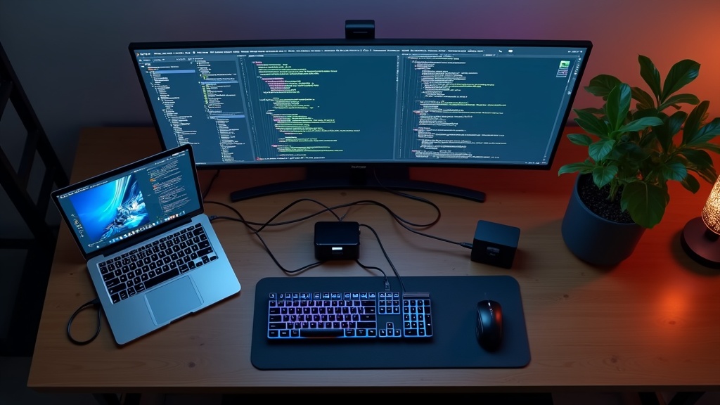 外部モニターとThunderboltドックを使ったWebエンジニアのデュアルディスプレイ開発環境