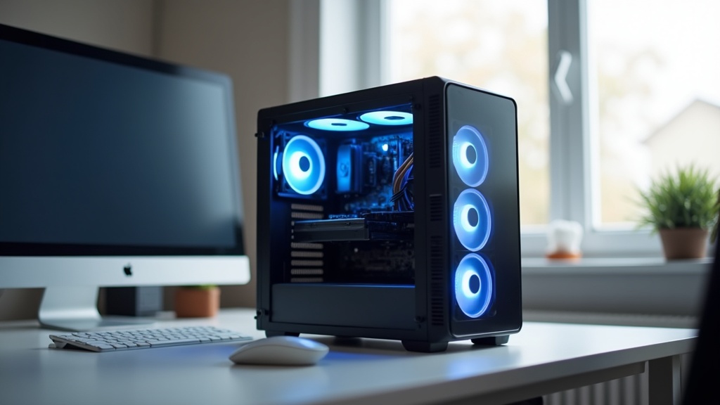 5万円台エントリー自作PCのミニタワーケース完成例