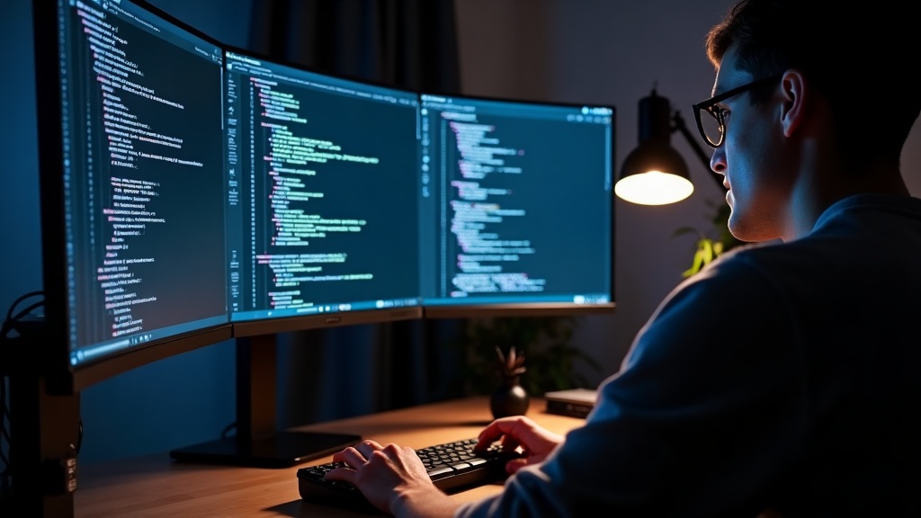 ウルトラワイドモニターでIDE・ブラウザ・ターミナルを3ペイン表示する開発者のワークフロー