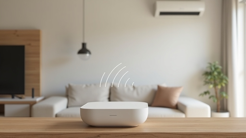 スマートホームハブがエアコンや照明などの家電をWi-Fi経由でつなぐ仕組みのイメージ