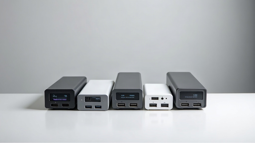 複数のポータブル電源を並べて比較する製品レビューのイメージ