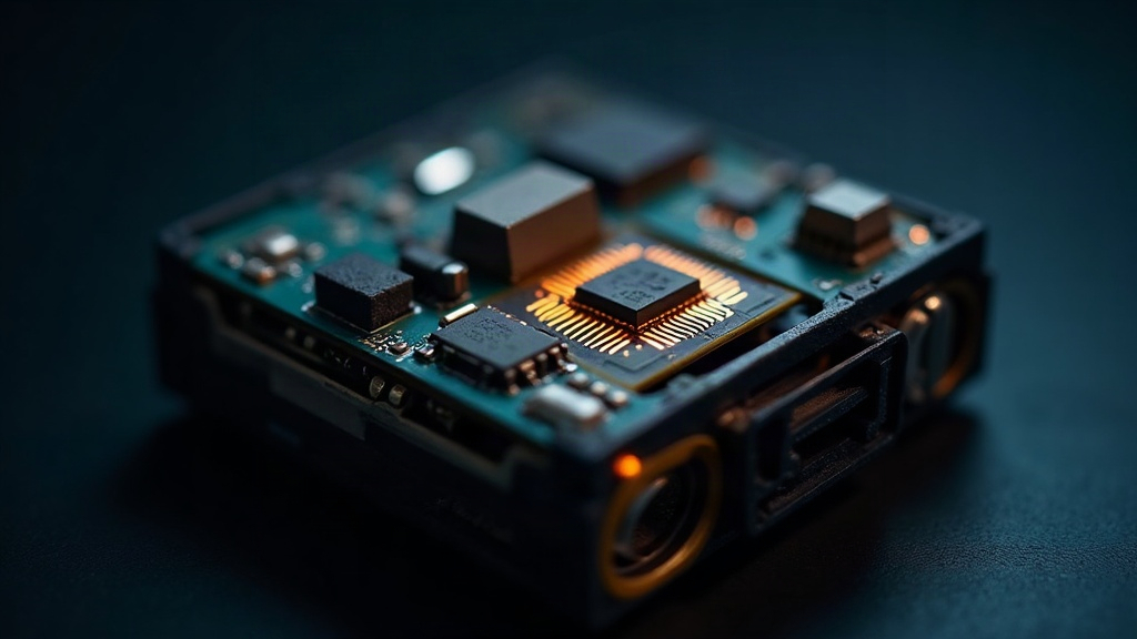GaN半導体を使った充電器の内部構造をイメージした画像
